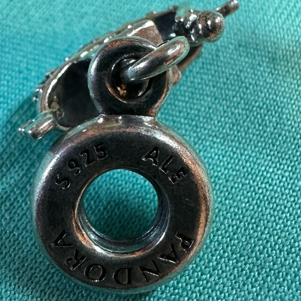 Pandora Silver Gondola Charm with Sparkling Details - Picture 6 of 6